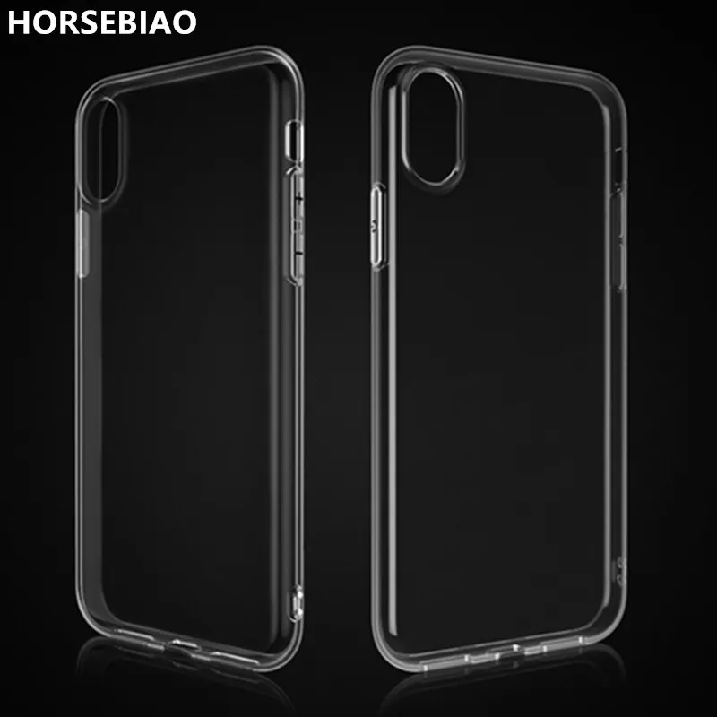 20 шт. прозрачный чехол для iPhone X ультра тонкий Тонкий силиконовый Кристалл задняя