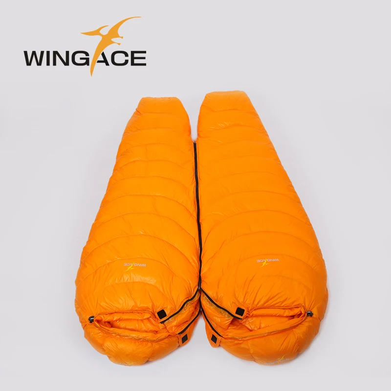 WINGACE заполняющий 1000 г спальный мешок на утином пуху аксессуары для кемпинга Мумия