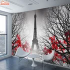 Европейская городская пейзаж, настенная бумага для гостиной 3 d, настенные Бумажные рулоны, Франция, Париж, Эйфелева башня, ТВ, мебель, домашний декор