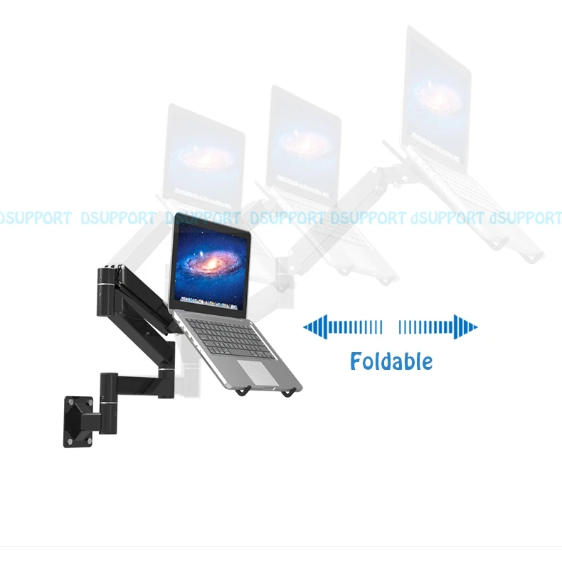 Наклонный Складной настенный держатель для ноутбука 17 27 дюймов выдвижной с