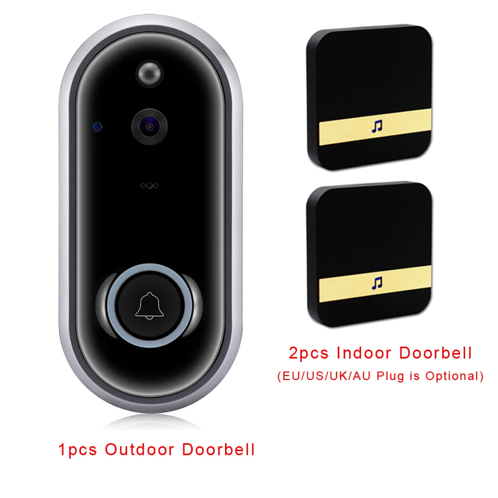 03 Package CDYCAM WiFi видео дверной звонок 720 P камера дверного звонка ночного видения беспроводной звонок с телефонной связью батарея Дверь камера домофон - Цвет: 03 Package