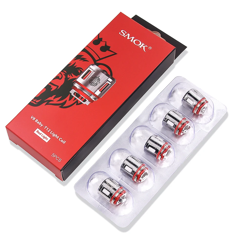 SMOK V8 Baby T12 катушка для TFV8 Tank ядро с красным светом атомайзер электронной