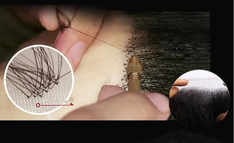 FXVIC Factory sell man false whiskers invisible mustache and full beard for costume. Fake |