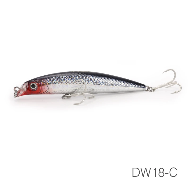 DW18-C TSURINOYA популярная модель, розничная, рыболовные приманки, плавающие гольян, Penceil, приманка DW18, 90 мм, 10 г, магнитные шарики, жесткие плавающие приманки, воблеры Isca - Цвет: DW18-C