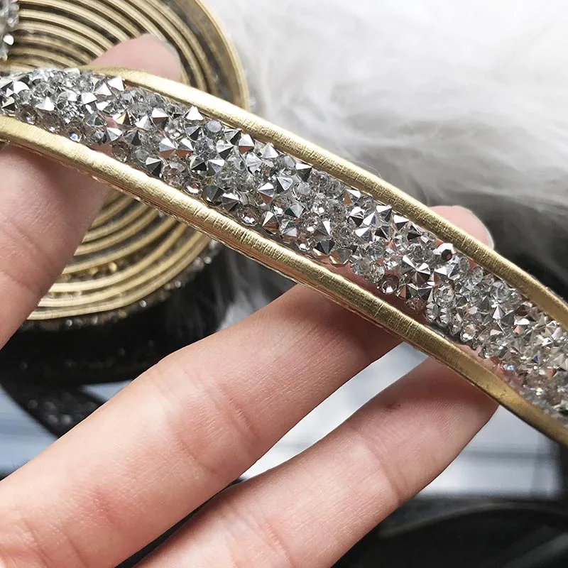 2yardBeaded Стразы с прямой основой украшением в виде кристаллов оторочка аппликацией