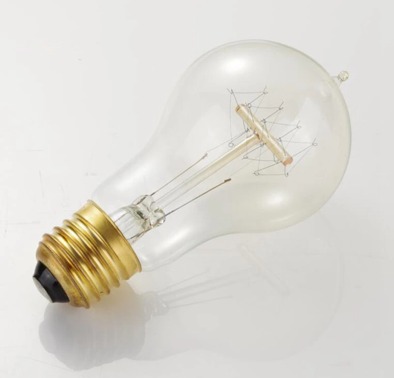 Ретро Edison лампы накаливания Винтаж огни 60 W 220 V Ретро Эдисон украшения искусства ST64 лампочки E27 декоративные лампы