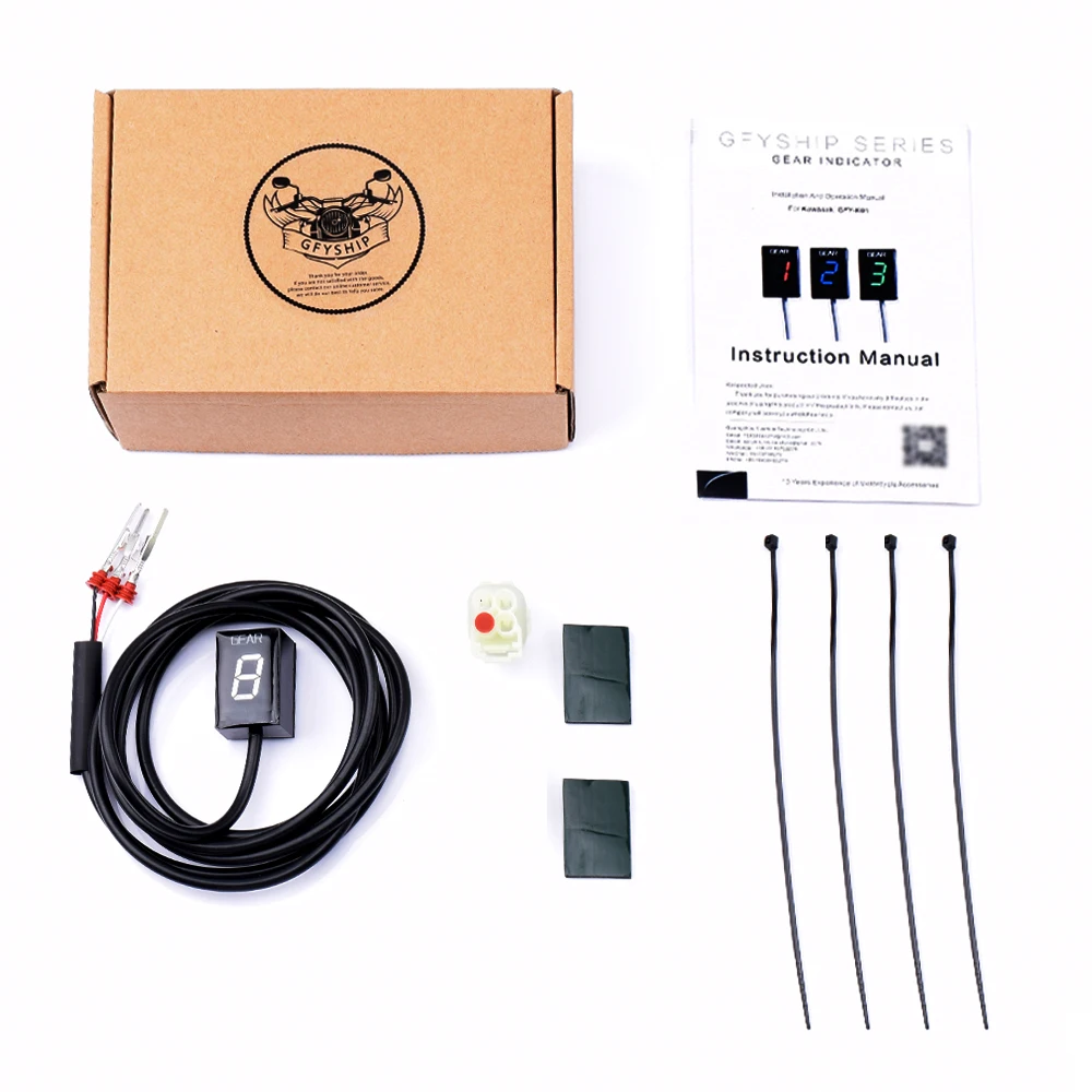 Цифровой счетчик для мотоциклов ЖК-дисплей 1-6 индикатор уровня передачи Kawasaki Z750