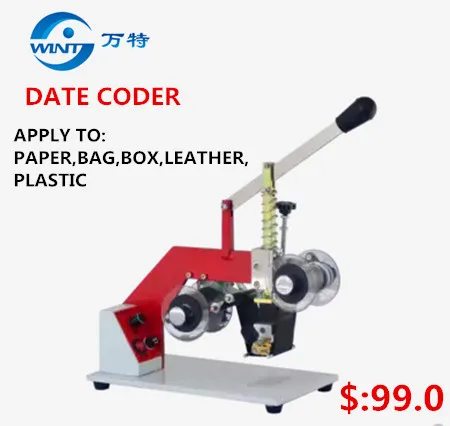 Ручное горячее тиснение инструмент Срок годности коды печатная машина