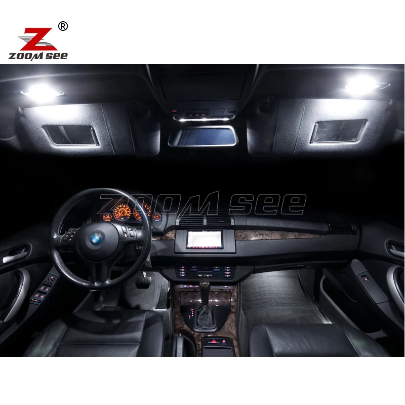 20 шт. светодиодная Внутренняя купольная карта лампы для чтения комплект BMW X5 E53 (2000