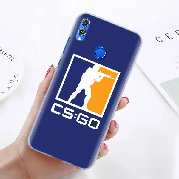 13 Чехол для телефона с логотипом игры Cs Go для huawei Honor 8X 8A Pro 8C 8S 9 10 Lite 20i Honor Play Y7 Y9 чехол - Цвет: 13