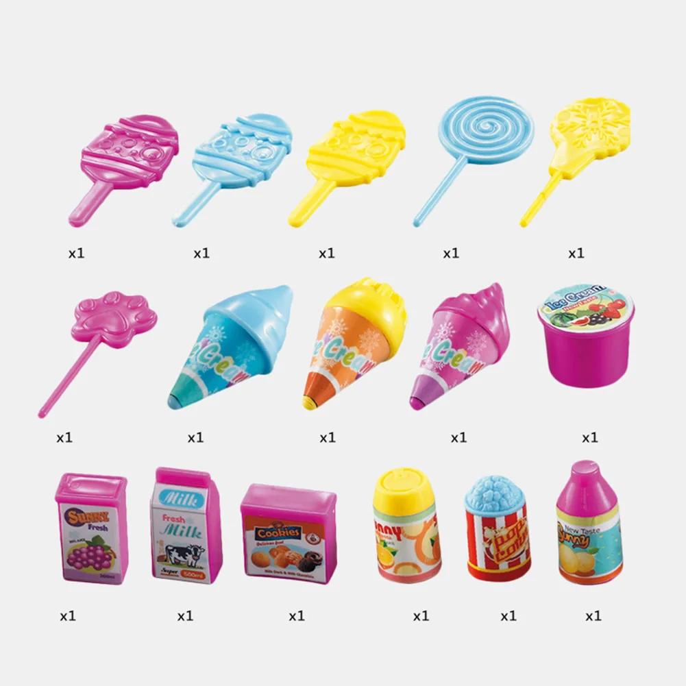 19 шт. набор тележка для мороженого пластиковая игрушка ролевых игр &quotДесерт&quot