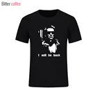 Мужская хлопковая футболка с коротким рукавом и круглым вырезом, в стиле хип-хоп