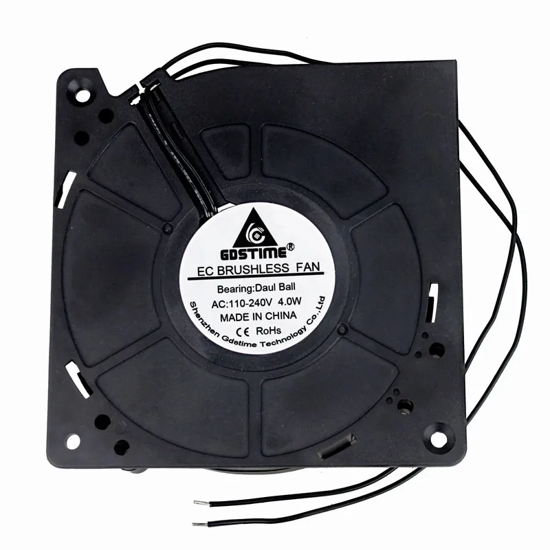 

10Pcs Gdstime EC AC 110V 120V 220V 240V 120mm x 120mm x 32mm 12cm Dual Ball Axial Flow Cooling F 12032B