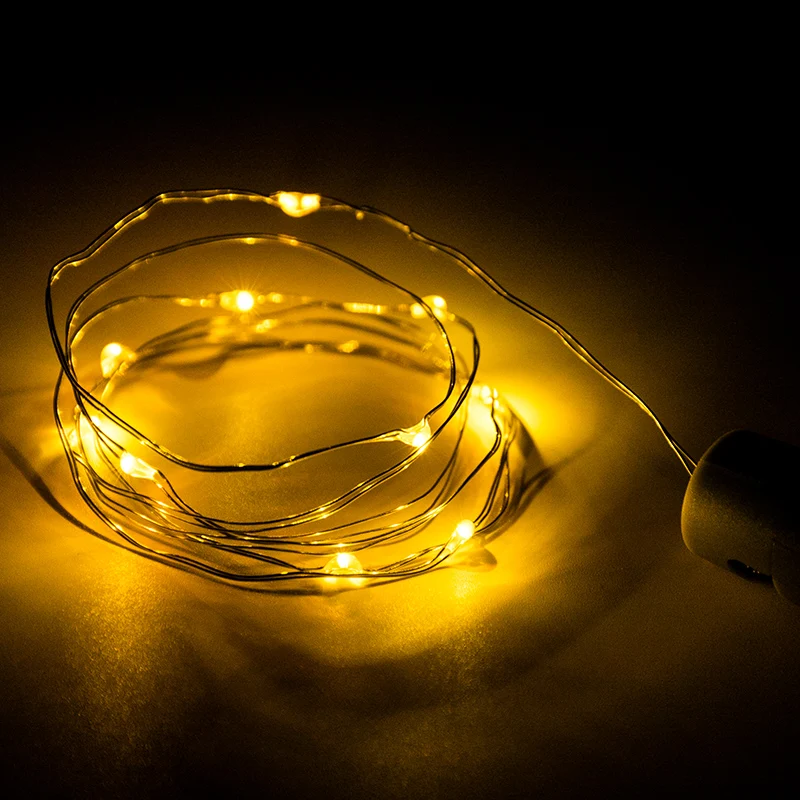 10 20 30LED Copper String Wine Bottle Light with Cork Shaped Led Stopper Battery Operated Decor Wedding Party Fairy | Освещение