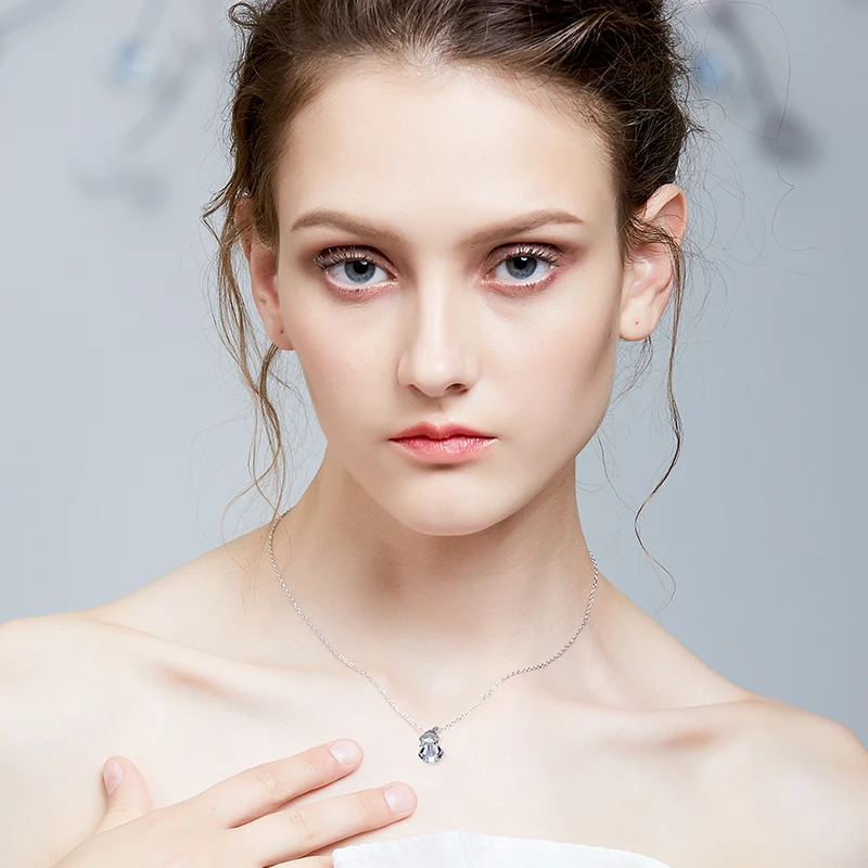 

Cdyle Embellished with crystal Pendant Christmas Women Necklaces Jewelry Women Chain 2019 Christmas Gifts