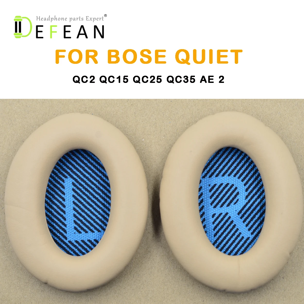 1 пара сменные амбушюры Defean цвета хаки (синий LR) для Bose QC2 QC15 QC25 QC35 AE 2 2i Вт