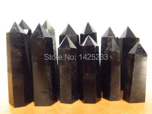 

12 NATURAL OBSIDIAN POLISHED CRYSTAL POINT HEALING 640g