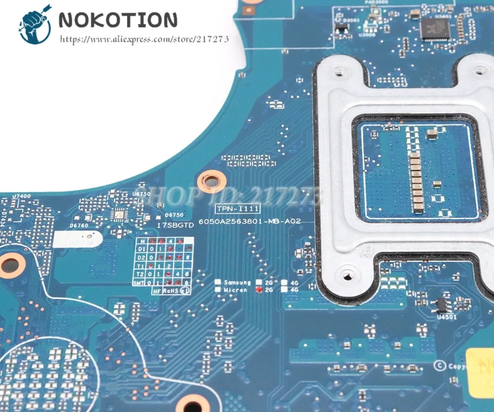 NOKOTION для hp ENVY 17-J Материнская плата ноутбука 6050A2563801-MB-A02 DDR3 736482-501 736482-001 материнская плата