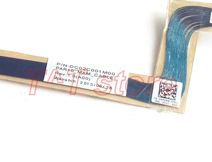 Новый оригинальный телефон для M18X R1 R2 GPU Графический кабель RYVMN 0RYVMN DC02C001M00 тест