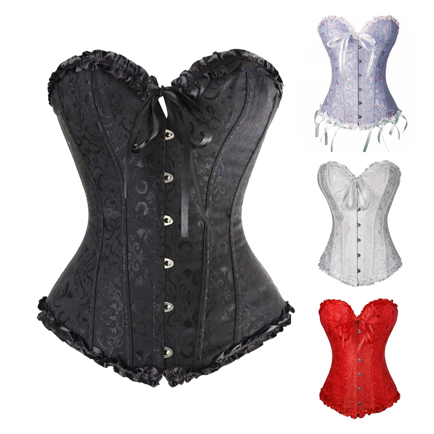 

Women corset slimming shaper waist cincher trainer corset bustier top fast Shipping plus size corsets and bustiers satin corset