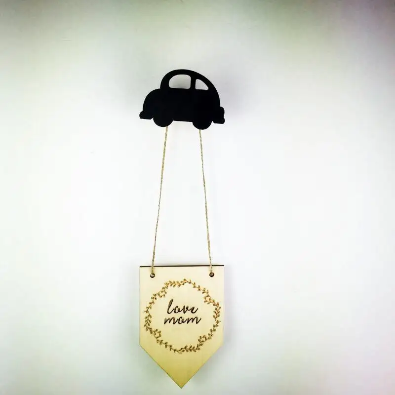 INS скандинавский стиль деревянный маленький автомобильный крючок украшение для