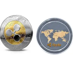 Монета XRP криптовалютная, 1 шт., памятная, подарочная