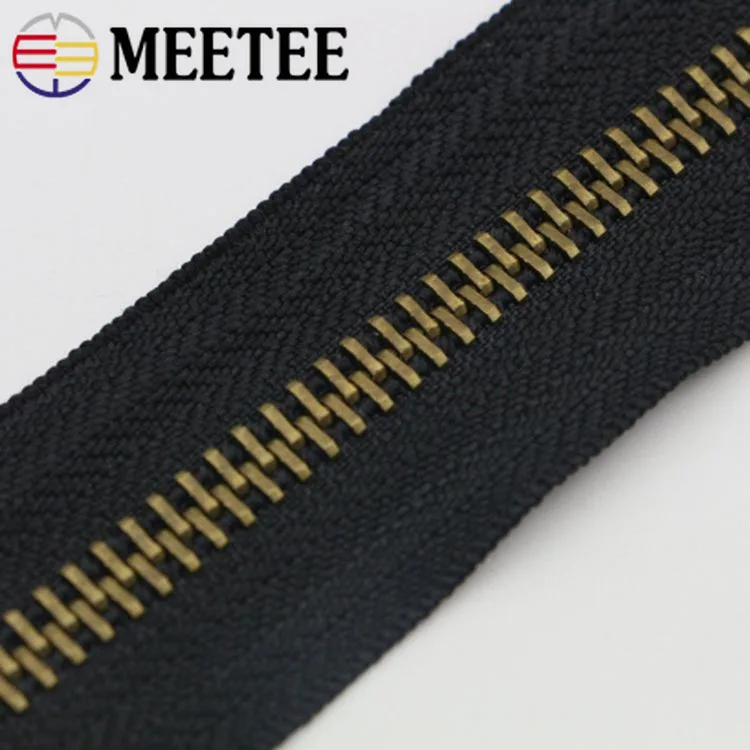 Металлические молнии Meetee 8 # для шитья рюкзак пуховые куртки ремонт спортивное