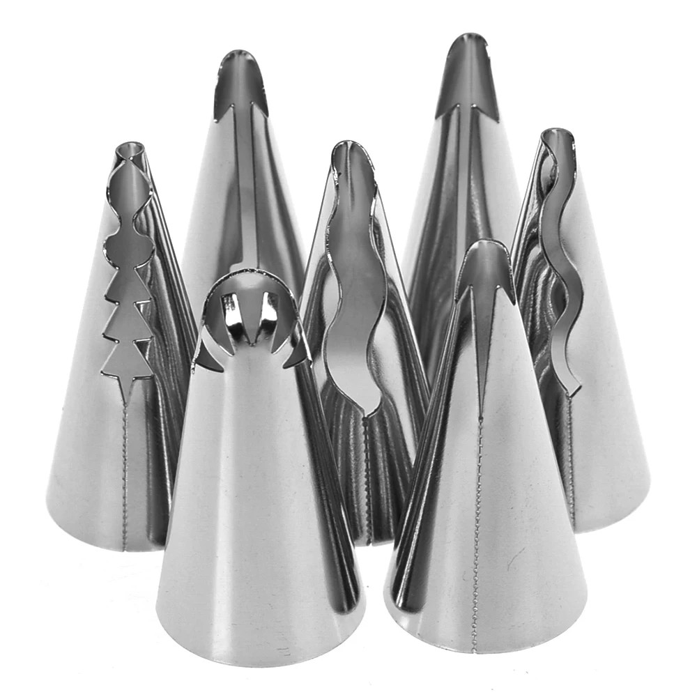 7 шт./компл. Нержавеющая сталь насадка для пирожных шоколадные Насадки украшения