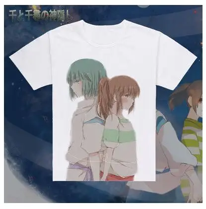 Spirited Away ogino chihiro T-Shirt Tee Cotton Casual T Shirt | Мужская одежда
