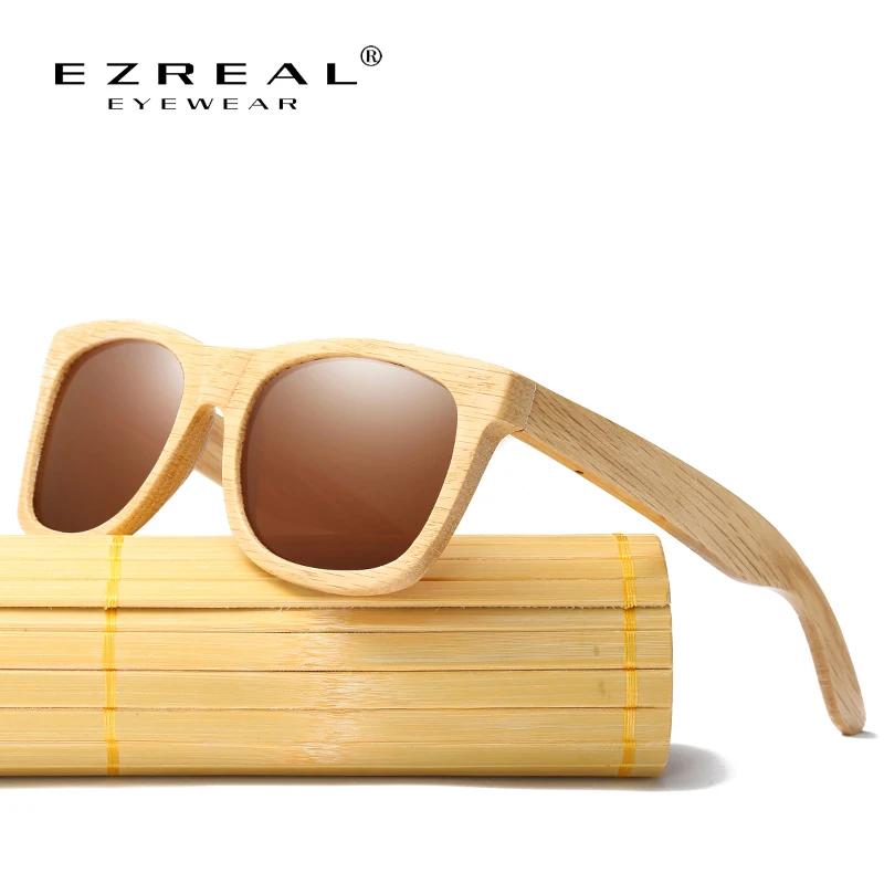 EZREAL новые модные товары для мужчин и женщин стекло поляризованные бамбуковые