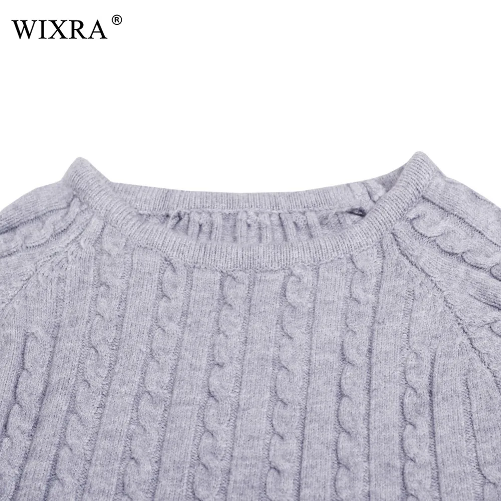 Женское трикотажное платье-свитер Wixra теплое облегающее платье в рубчик с