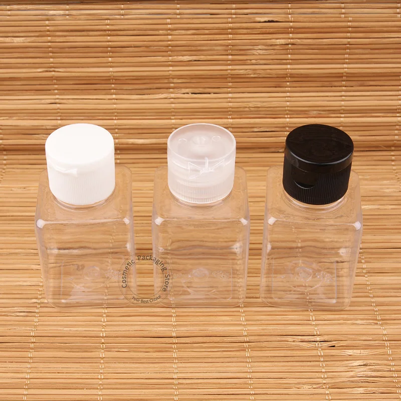 30pcs/Lot Promotion Empty 70ml Plastic Flip Cap Lotion Bottle Small Women Cosmetic Container Clamshell Packaging Refillable | Красота и