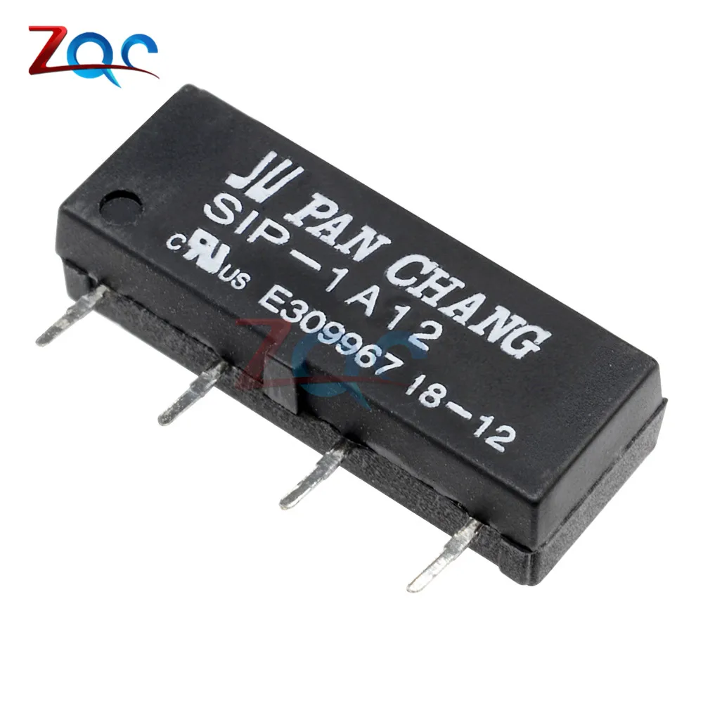5 шт. SIP-1A12 1A12 12V 1A DIP4 Герконовое реле 12V Напряжение 4 pin Герконовое реле Высокочувствительный сухой релейный трубчатый