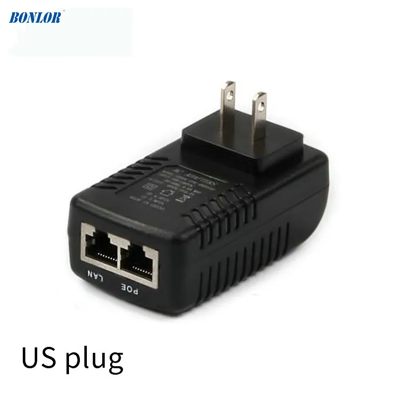 Инжектор POE 12 В постоянного тока 1 А (Power Over Ethernet) Вт настенный штекер переключатель