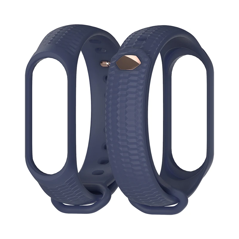 Midnight Blue Mijobs Mi Band 4 ремешок на запястье силиконовый ремешок для Xiaomi mi Band 3 браслет Miband 4 ремешок на запястье бандаж 3 Аксессуары для умных часов - Цвет: Midnight Blue