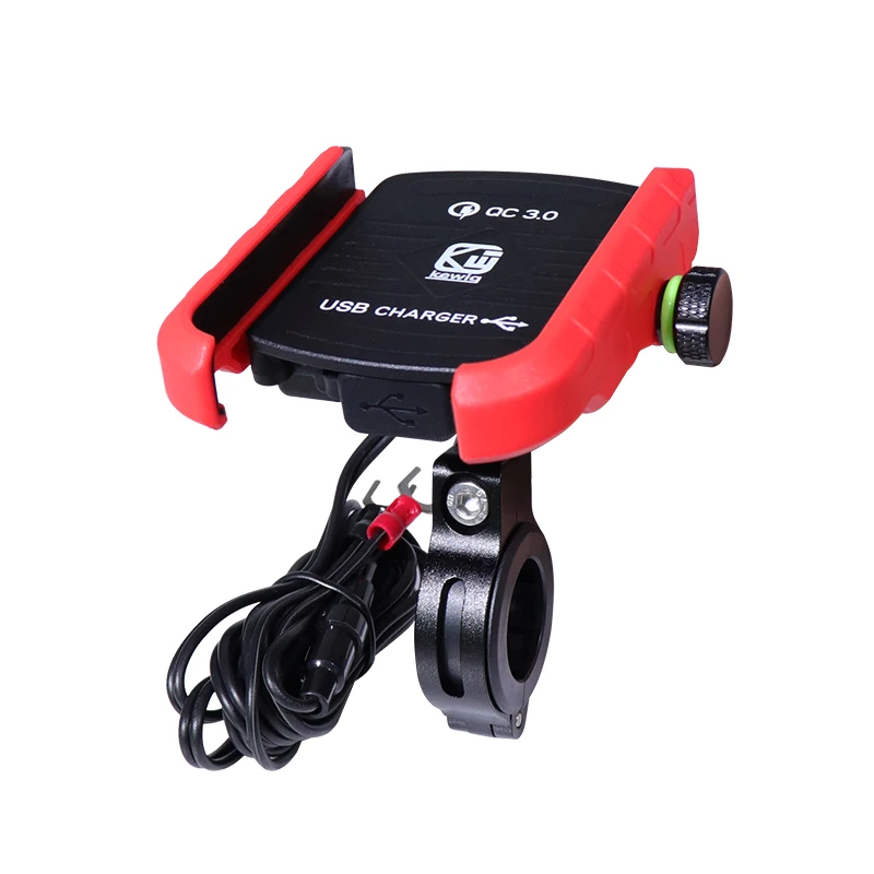 NEW 360 Rotating moto Mobile Phone Holders Stands motorcycle phone holder with usb charger for 3.5&quot to 7.5&quot Smartphones |