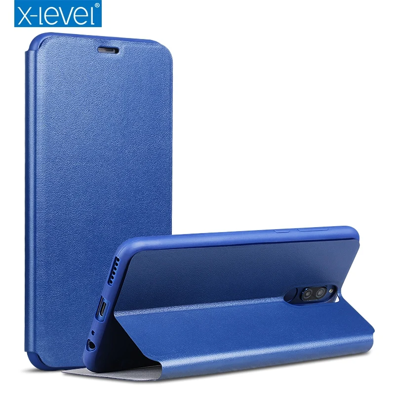 X-Level Роскошный деловой стиль из искусственной кожи чехол для huawei mate 10 Lite