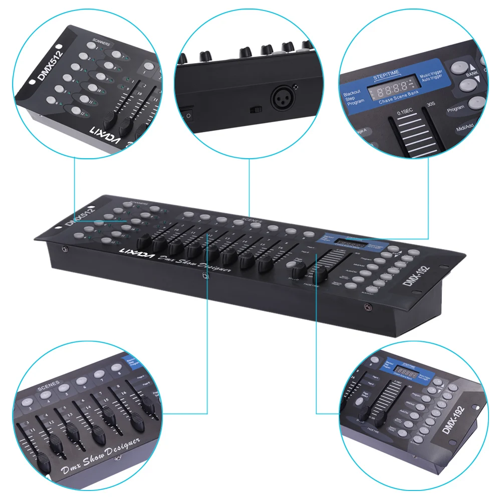 Сценический светильник 192 каналов DMX512 аксессуары для пульта управления