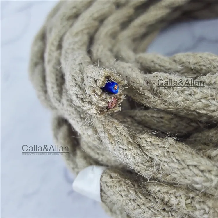 2x0 75 винтажный трос витой Ретро Плетеный Электрический провод DIY подвесной