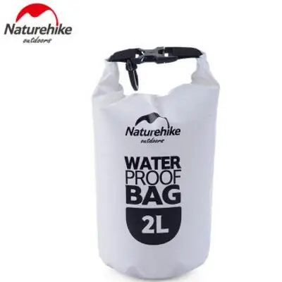 Naturehike 2L 5L водонепроницаемая сумка для плавания, походные пляжные сумки, ПВХ герметичные мешки для туризма, рафтинг, Ультралегкая сухая сумка для телефона - Цвет: White 2L