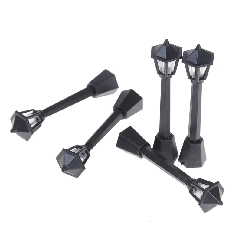 

Garden Lamps Street Lamps Model Building Lights 5Pcs Single Head Scale Lampposts Train N Scale Lights Model