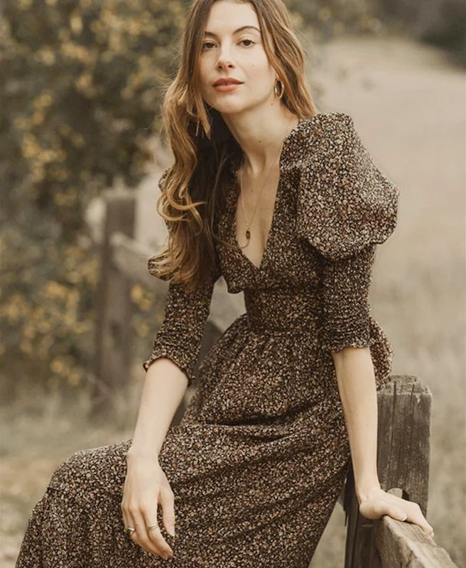 Женское кружевное платье-трапеция платье из полиэстера с рукавами три четверти и