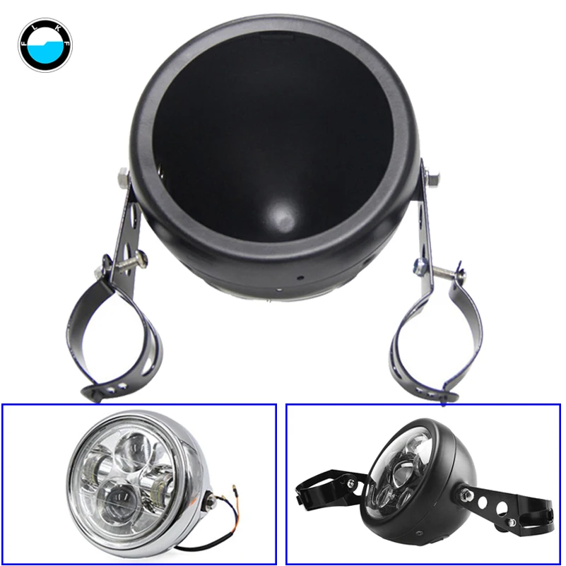 

1 set Motorcycle Accessories 5.75 Inch 5 3/4" 70W H/L LED Headlight For Motorcycle Softail Dyna And Sportster Models.