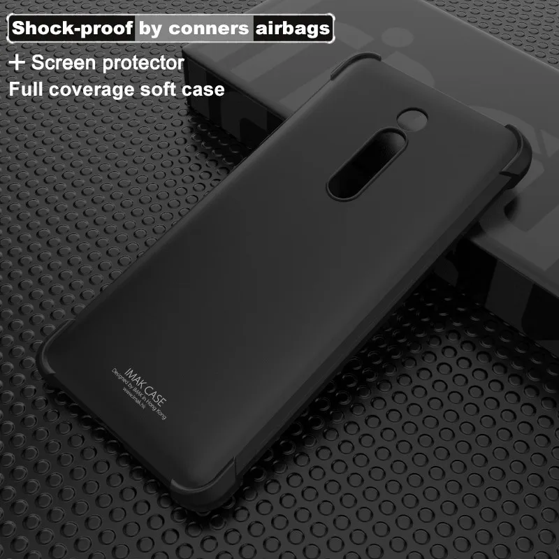 IMAK Для Xiaomi mi 9T mi 9T чехол противоударный мягкий Задняя накладка чехла из ТПУ для Xiaomi mi 9T Pro с пленкой