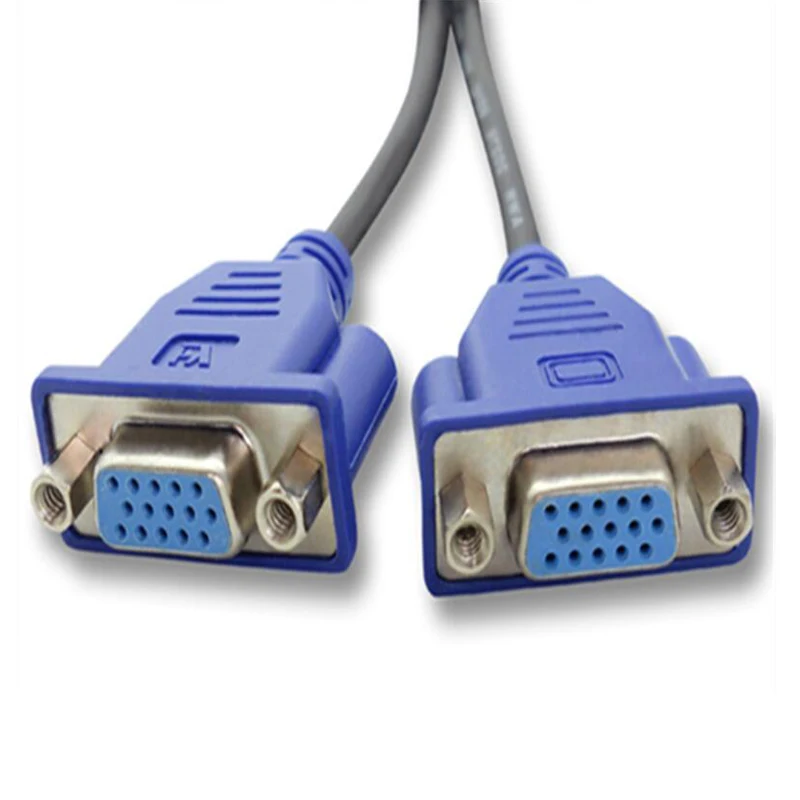 Цифровой видео разделитель монитора dms59pin с разъемом Male на 2 * VGA для ПК видеокарта|