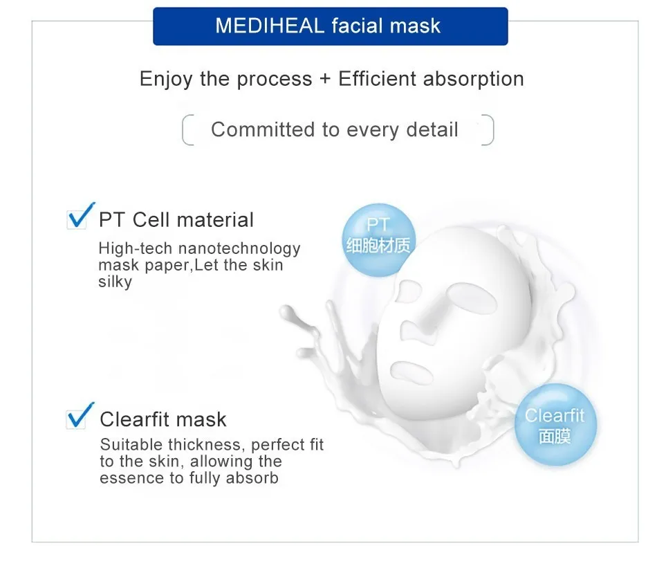 MEDIHEAL ДНК протеин увлажняющая маска для лица замок вода увлажняющая гладкая нежная кожа против старения уход за лицом корейская косметика, 10 шт