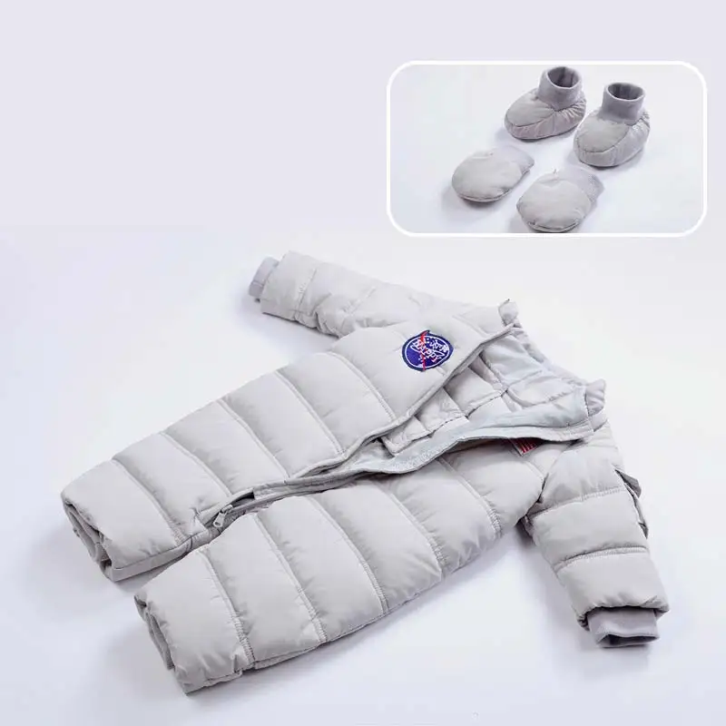 Зимняя детская одежда для маленьких девочек комбинезон мальчиков теплый жилет с