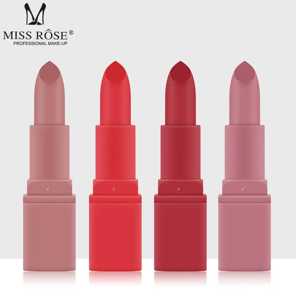 MISS ROSE 12 цветов помада тыквенного цвета ручка водостойкая долговечная легко