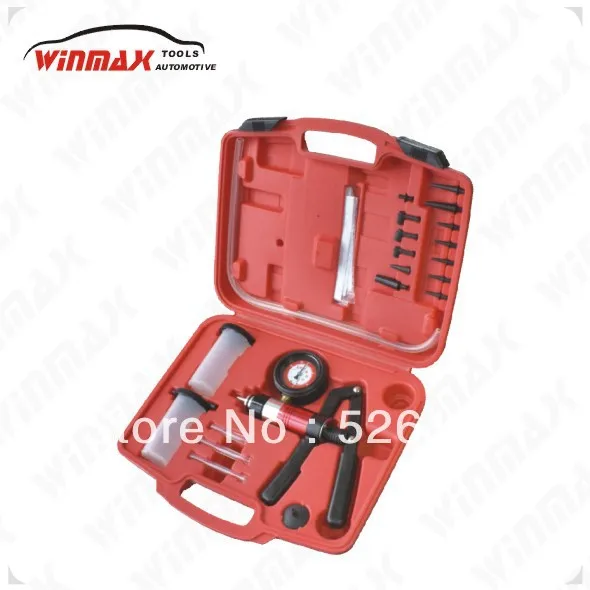 WINMAX Ручной Вакуумный Насос Тормоз Bleeder Набор Bleed тестер Инструментов с 2 Банки Auto