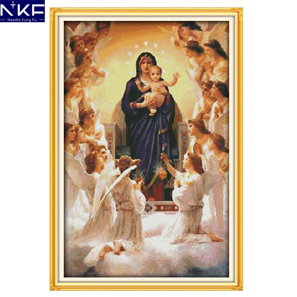 

GG The Virgin Mary and Her Son Набор для вышивки крестиком, Набор для вышивки крестиком в китайском стиле